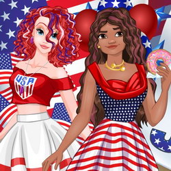 Princess Independence Day Cover - Online Game